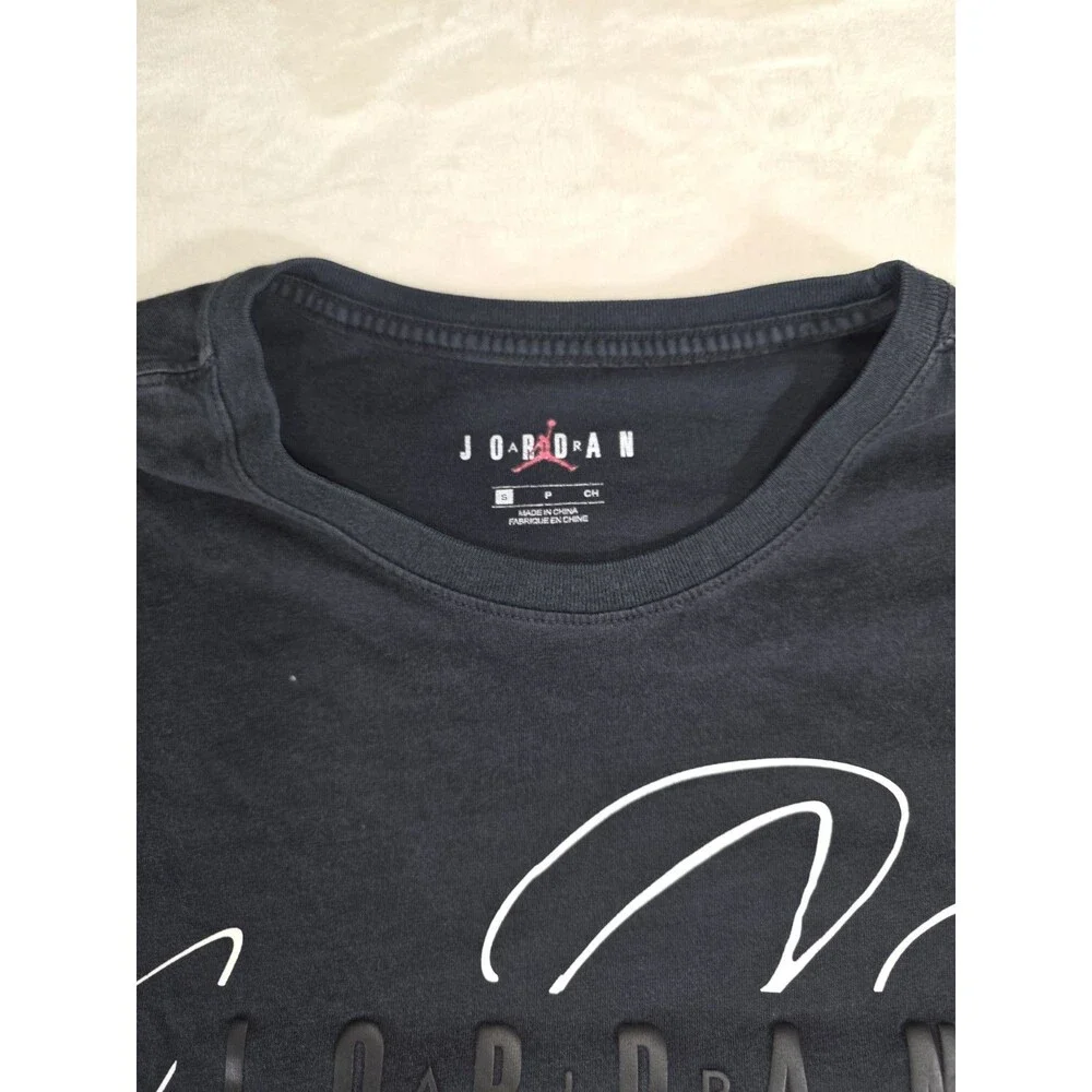 Nike Air Jordan Michael Jordan Signature Graphic T-Shirt Black Mens Size Small S